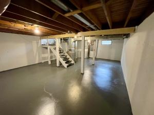 Clean wide open basement ready for your creativity